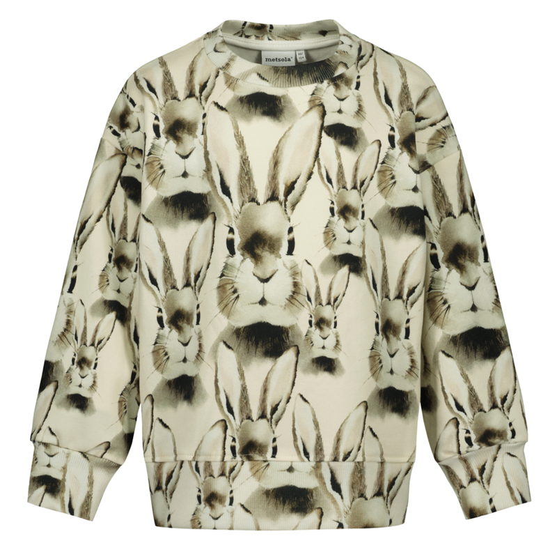 Metsola Bunny Oversize Sweater, Natural