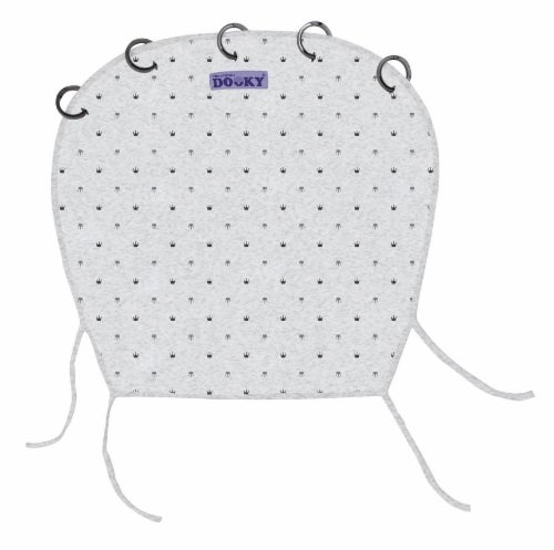 Dooky Design vaunuverho Grey Crowns