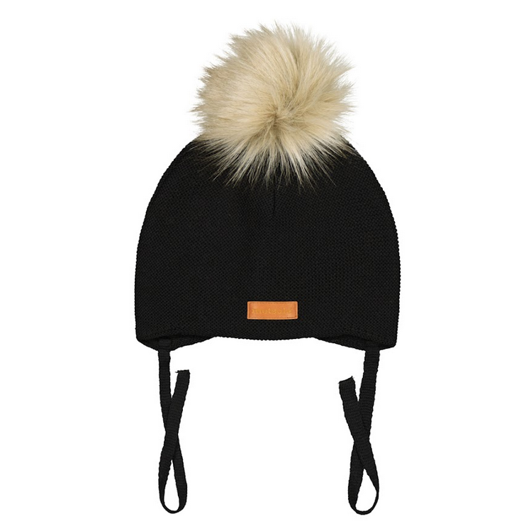 Metsola Mini Crystal Hat, Black